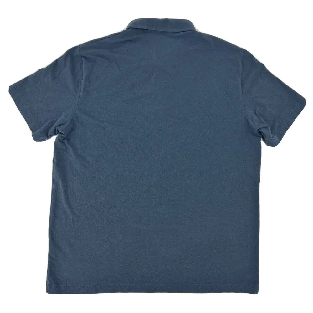 Theory Bron B Cardasis‎ Shirt Men’s Short Sleeve Polo Bluish Gray XL